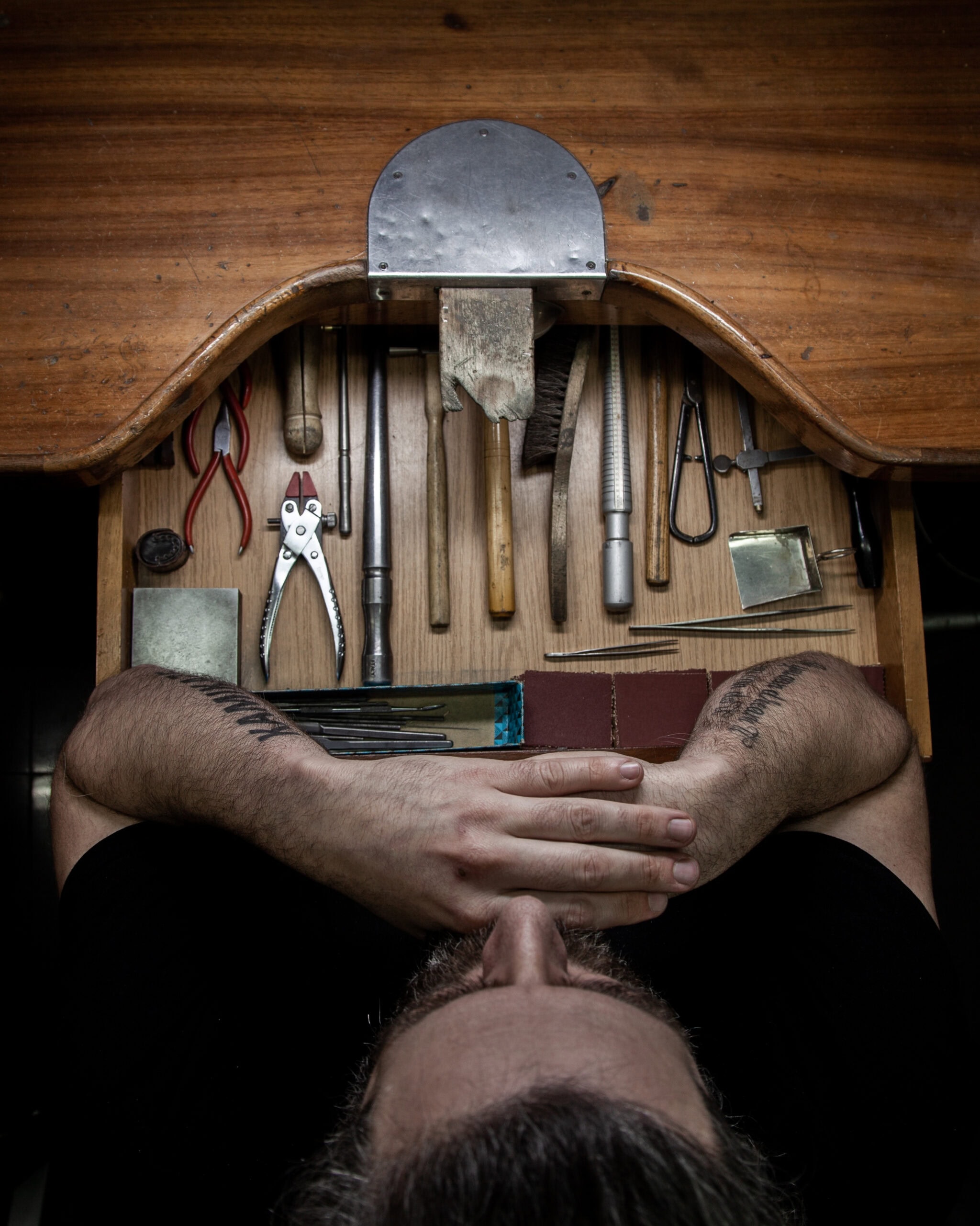 On this picture you see Pablo Cimadevila on his working space